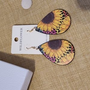 Wildflower Sunflower Earrings